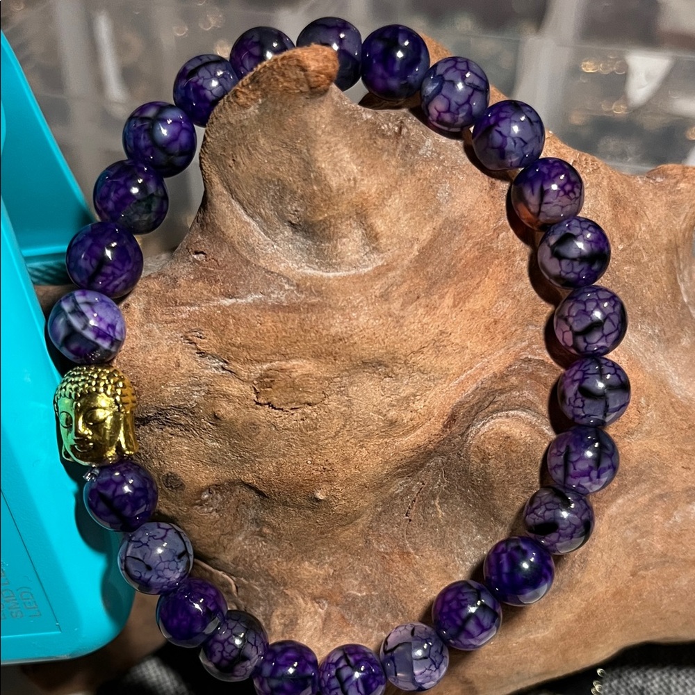 8mm dark purple Dragon vein